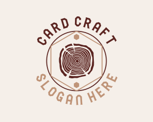 Woodwork Craft Circle logo design