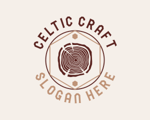 Woodwork Craft Circle logo design