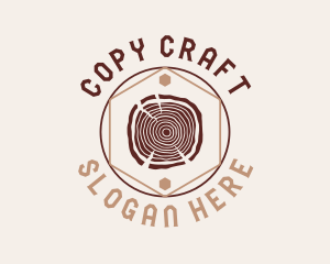 Woodwork Craft Circle logo design