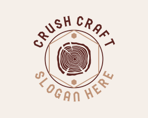 Woodwork Craft Circle logo design