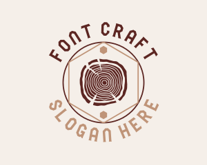 Woodwork Craft Circle logo design