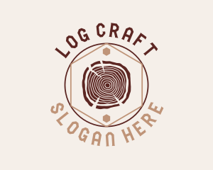 Woodwork Craft Circle logo design