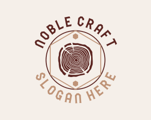 Woodwork Craft Circle logo design
