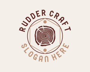 Woodwork Craft Circle logo design