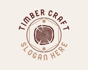 Woodwork Craft Circle logo design