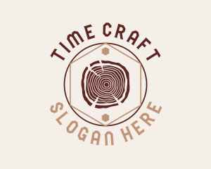 Woodwork Craft Circle logo design