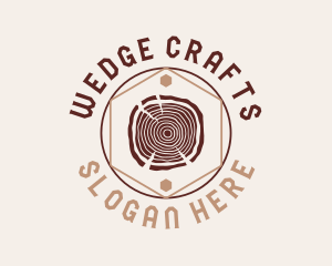 Woodwork Craft Circle logo design