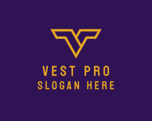 Heroic Letter V logo design