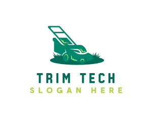 Lawn Grass Mowing logo