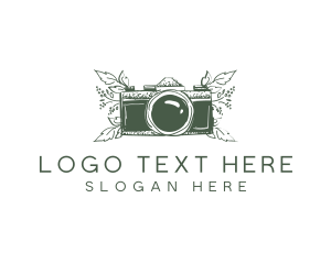 Photography - Camera Photography Plant logo design