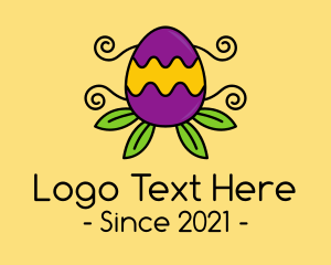 Ornamental Plant Easter Egg logo