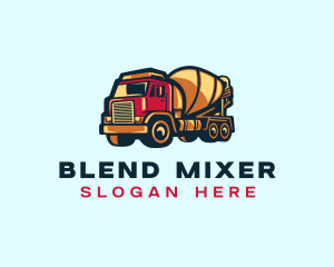 Cement Mixer Truck logo