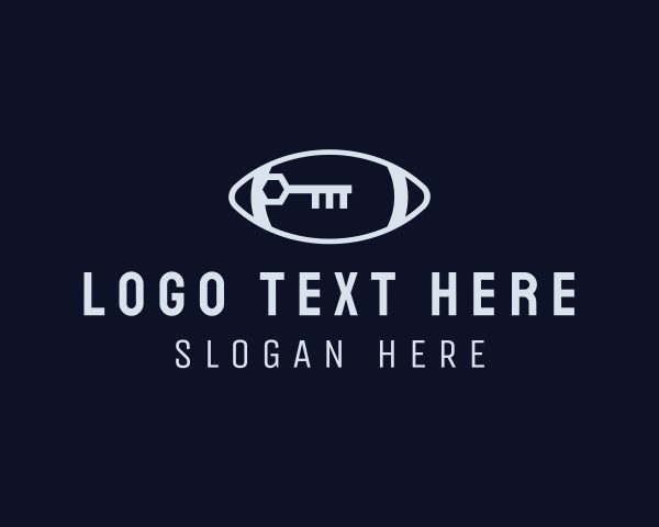 Grey Football Key logo