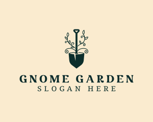 Gardening Plant Shovel logo design