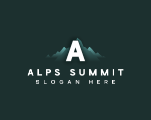 Outdoor Mountain Summit logo design