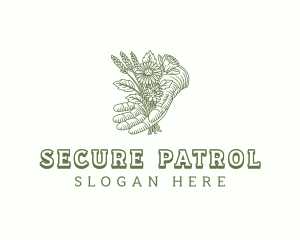 Flower Landscaping Gardener Logo