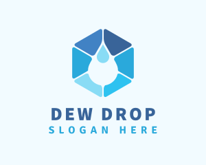 Distilled Water Drop logo design