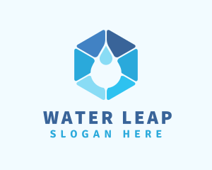 Distilled Water Drop logo design