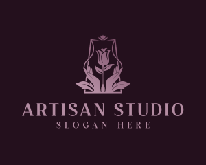 Beauty Artisanal Flower logo design