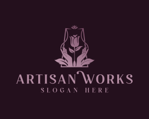 Beauty Artisanal Flower logo design