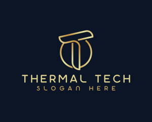 Modern Luxury Tech Letter T logo design