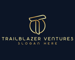 Modern Luxury Tech Letter T logo design