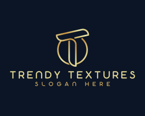 Modern Luxury Tech Letter T logo design