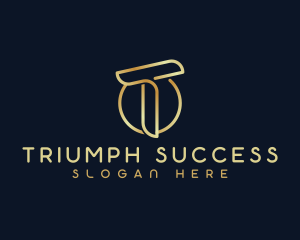 Modern Luxury Tech Letter T logo design