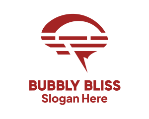 Brain Chat Bubble logo design