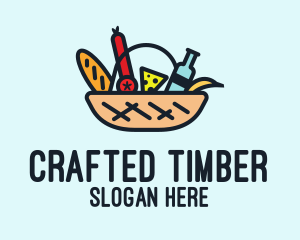 Hamper Picnic Basket  logo design