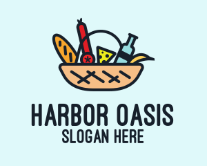 Hamper Picnic Basket  logo design