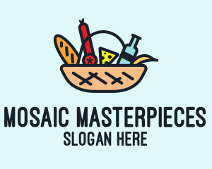 Hamper Picnic Basket  logo design