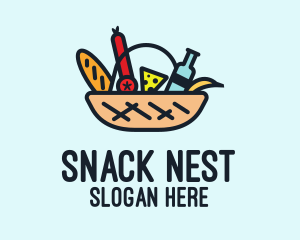 Hamper Picnic Basket  logo design