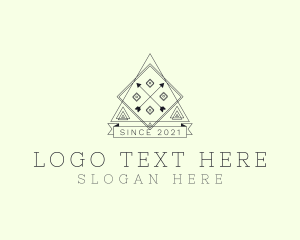 Triangle Arrow Diamond Banner logo