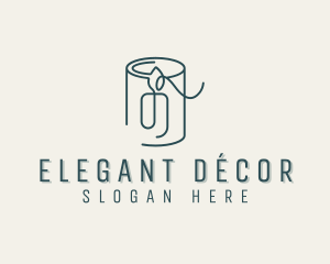 Candle Decor Candlelight logo design