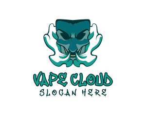 Mask Vaping Smoke  logo design