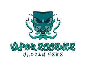 Mask Vaping Smoke  logo design