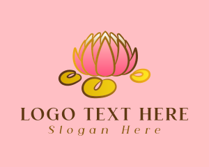 Pink Elegant Lotus logo