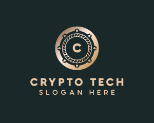 Fintech Cryptocurrency logo design