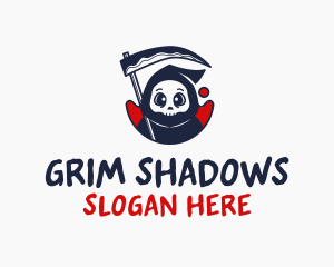 Scythe Grim Reaper logo design