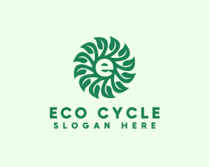 Eco Gardening Letter E logo design