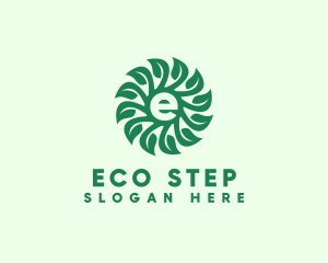 Eco Gardening Letter E logo design