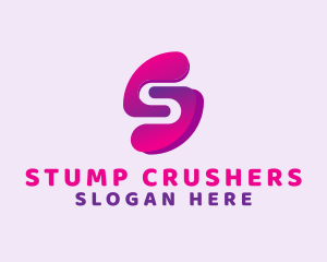 Purple Tech Letter S  logo design