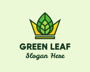 Eco Leaf Crown Logo