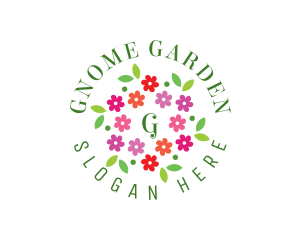 Flower Garden Floral Decoration logo design