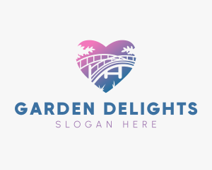 Heart Bridge Garden logo design