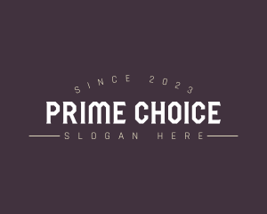 Prime Clothing Business logo design