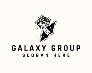 Psychedelic Mushroom Galaxy logo