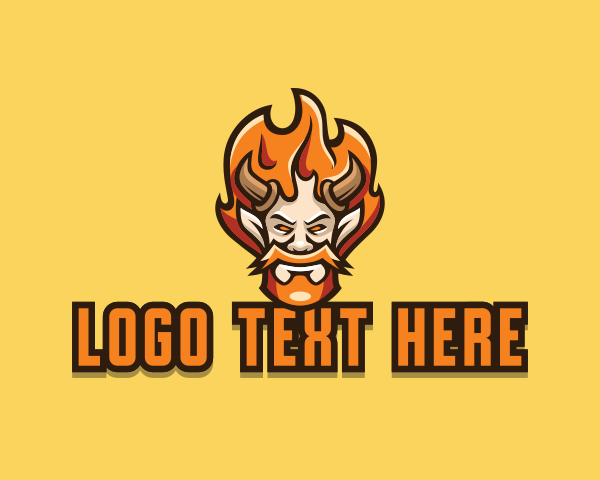 Fiery logo example 4