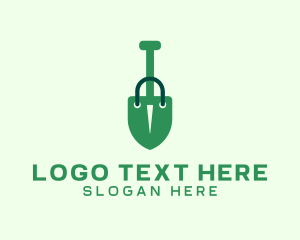 Shovel Shopping Bag logo